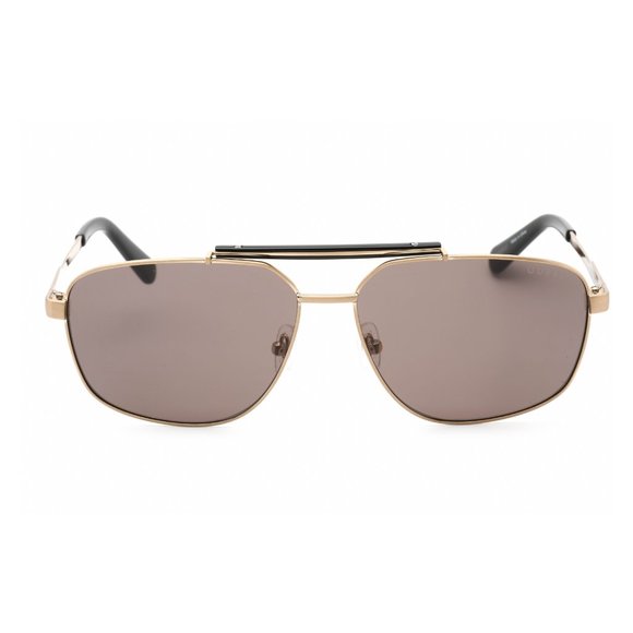 Guess GU00054 33A Gold and Black Aviator Sunglasses Metal  Guess Sunglasses GU00054-33A-61 New with tags